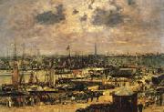 Eugene Buland The Port of Bordeaux France oil painting reproduction